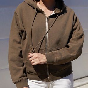 SALE rare brandy melville zip up hoodie